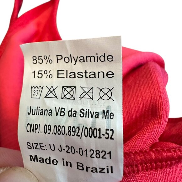 Booty by Brabrants Red Ribbed Stretch Mini Dress Athleisure Tennis Size XS - Picture 8 of 9